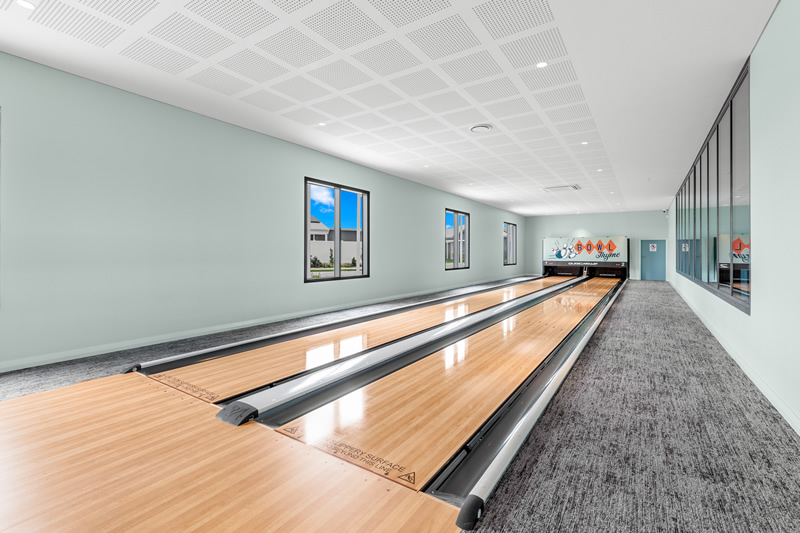 Bowling lanes Commercial builder - Thyme Clubhouse, Eli Waters QLD