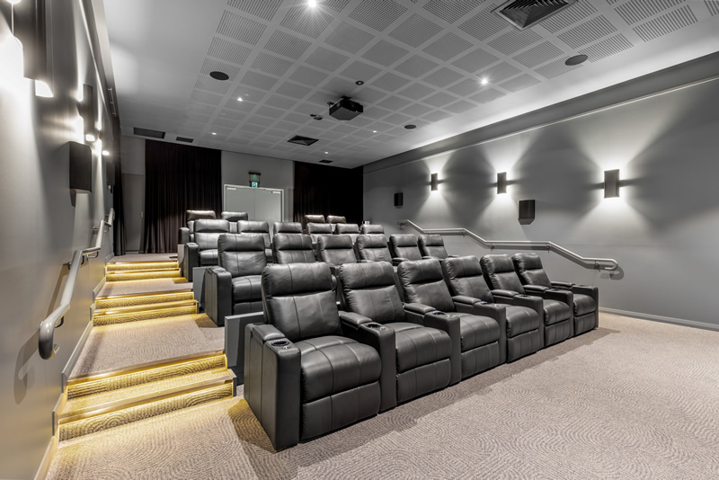 Cinema Commercial builder - Thyme Clubhouse, Eli Waters QLD